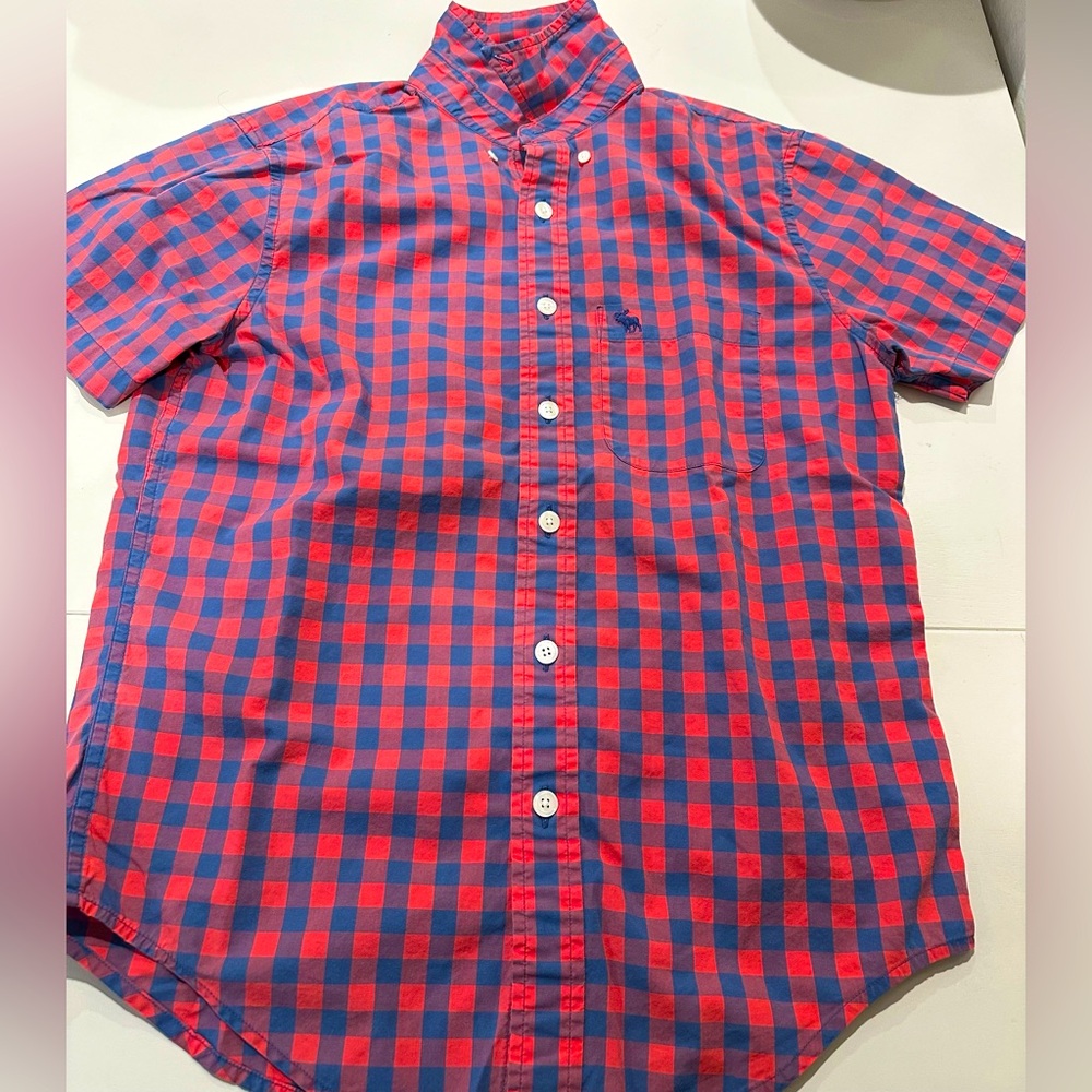 Casual Button Down Checkered Shirt